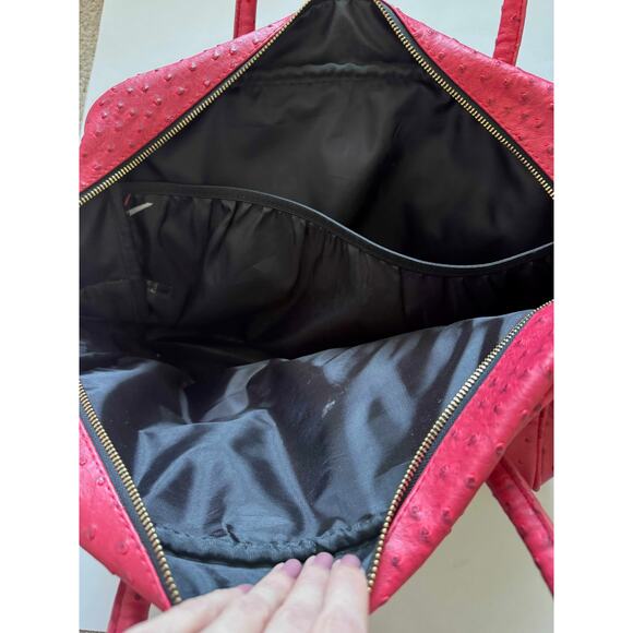 Lord & Taylor Large Vintage Purse Hand Bag Red 15"x11" - Picture 7 of 9